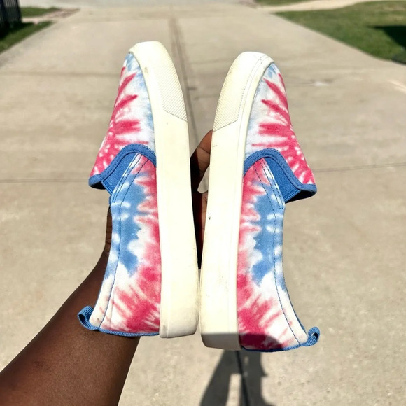 Skechers Women’s Poppy Hippy Hype Colorful Rainbow Tie‎ Dye Canvas Sneakers 7.5 - Picture 12 of 13